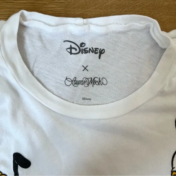Lauren Moshi x Disney Limited Edition Mickey Minnie And Crew White T-Shirt Large - Picture 5 of 9